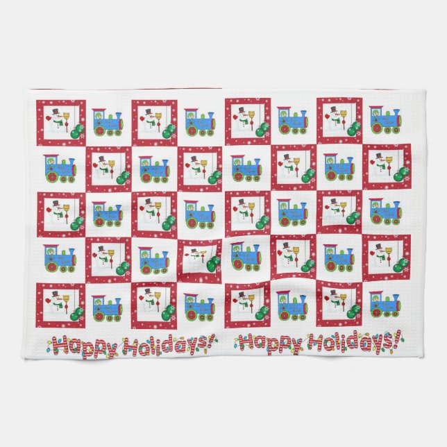 God jul, kök, handdukar (Horisontell)