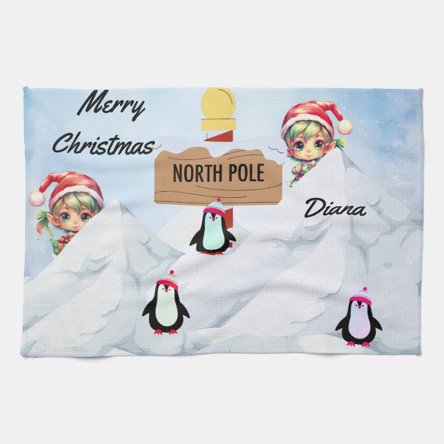 God jul kökshandduk (Horisontell)
