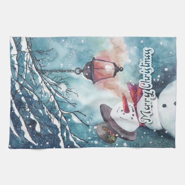 God jul kökshandduk (Horisontell)