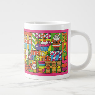 God jul-kollage jumbo mugg