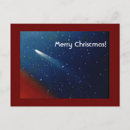 God jul! Komet Kohoutek Helg Vykort