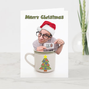 God jul Kopp till Joe Coffee Gift Card Holder Helgkort
