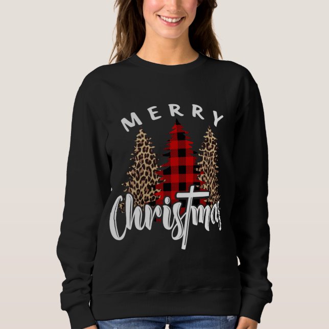 God jul Kor Buffalo Play Leopard Skriv ut T Shirt (Framsida)