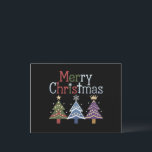 God jul Kor Julafton Träd Retro Helg Vykort<br><div class="desc">God jul Kor Julafton Träd Retro</div>