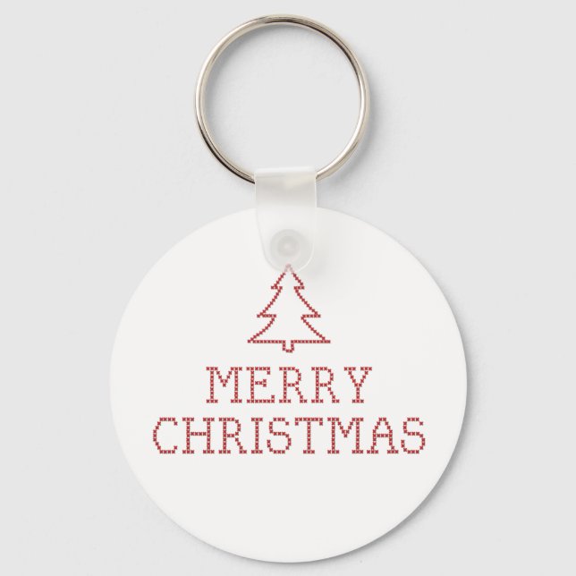 God jul kor sytskylt nyckelring (Framsida)