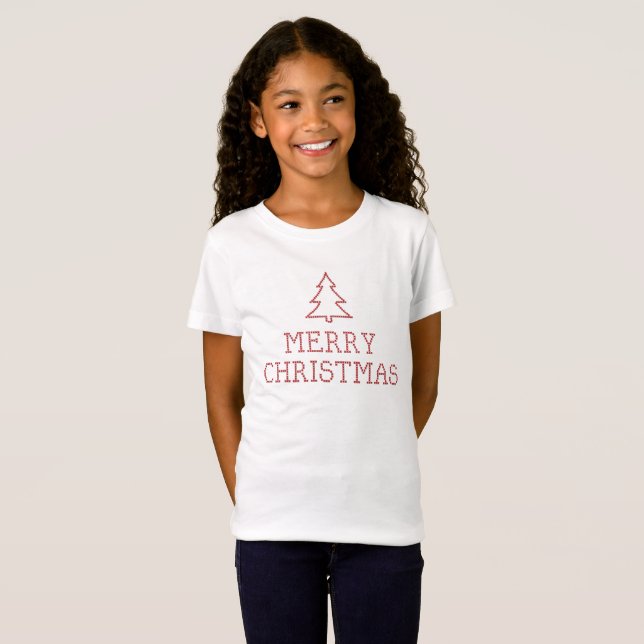 God jul kor sytskylt tee shirt (Hel framsida)