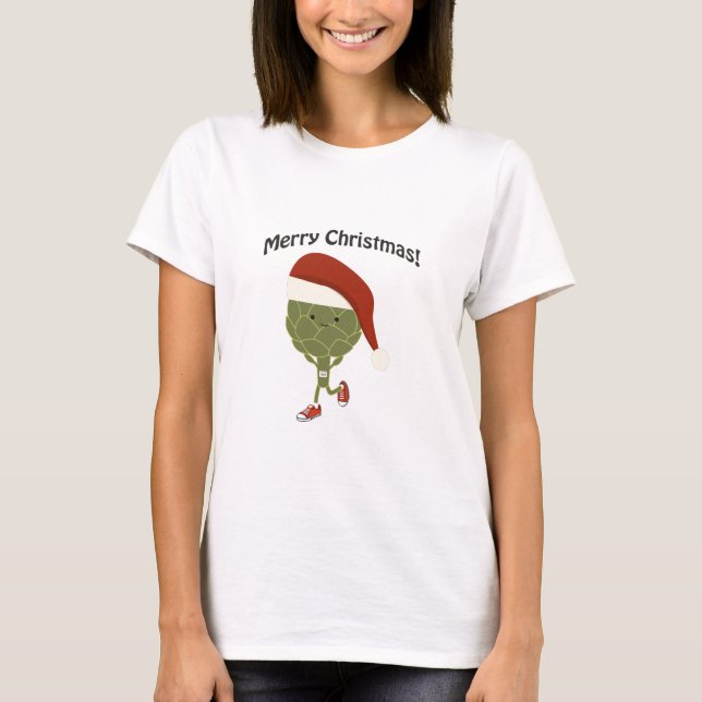 God jul! Köra Artichoke T-shirt (Framsida)