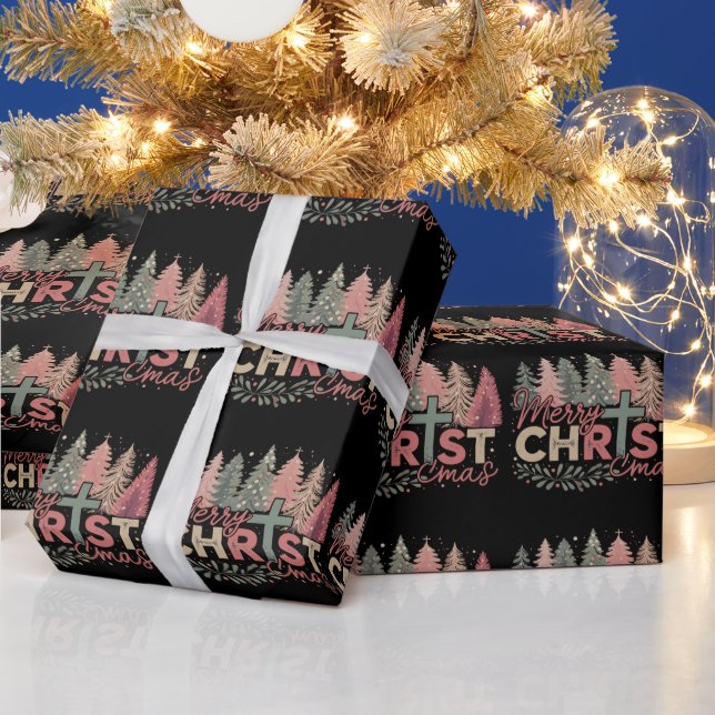 God Jul Kors Tro Jesus Kristet Berättelse Presentpapper (Helgdagar)