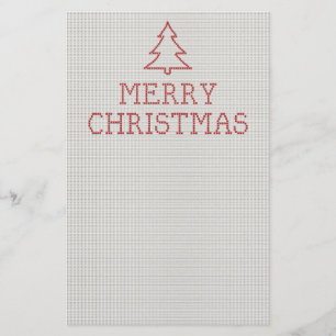 God jul korsstygn skylt flygblad