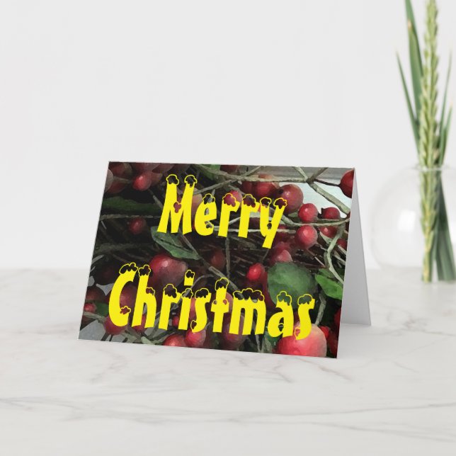 God jul, kort (Framsida)