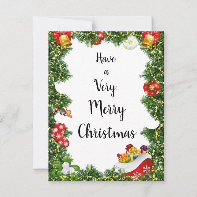 God jul, kort 7 (Framsida)