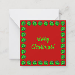 God jul-kort anteckningskort