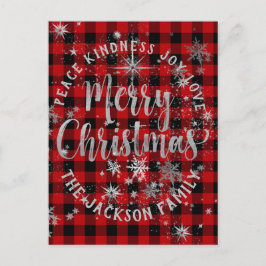 God jul-kort för Buffalo Play Silver Vykort