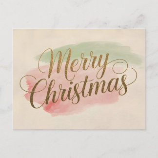 God jul-kort för elegantens vattenfärg helg vykort