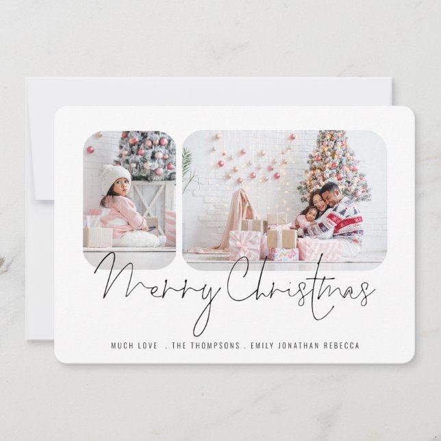 God jul-kort för Family 2-fotoskript (Framsida)