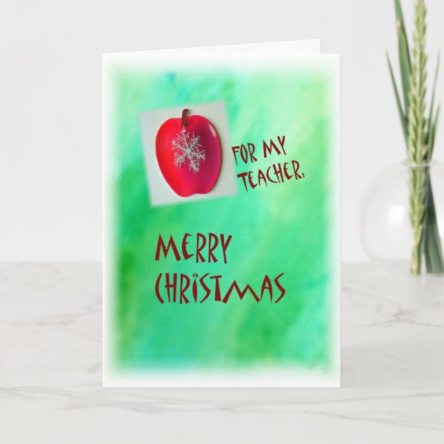 God jul kort för lärare (Framsida)
