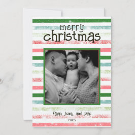 God jul-kort för personlig färglöst julkort