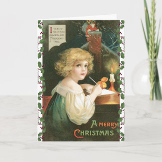 God jul-kort för vintage - Vänskap Helgkort