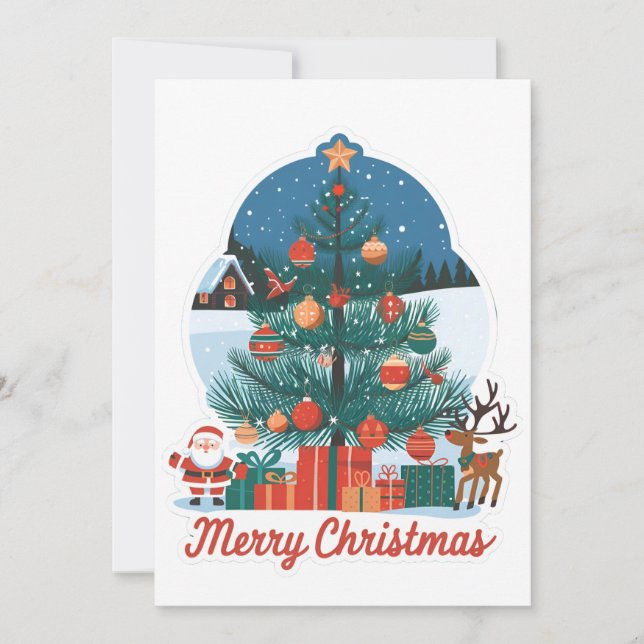 God jul-kort: Glatt ny modell Julkort (Framsida)