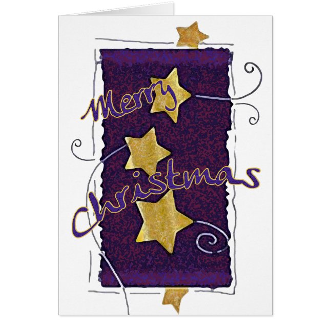 God jul-kort hälsningskort (Framsidan)