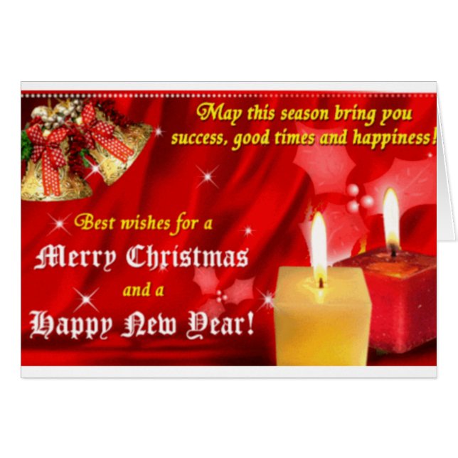 God jul-kort hälsningskort (Framsidan Horizontal)