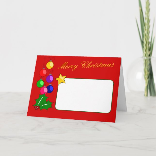 God jul-kort helgkort (Framsida)