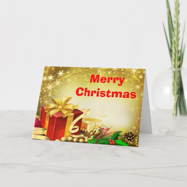 God jul-kort helgkort (Framsida)