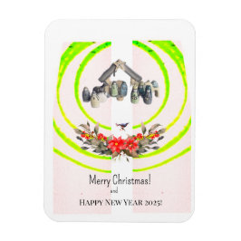 God jul! Kort Magnet