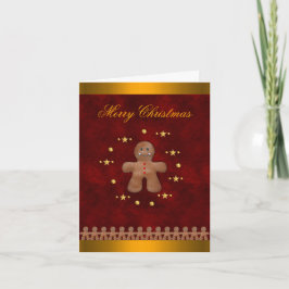 God jul-kort med Pepparkaksgubbar Kort