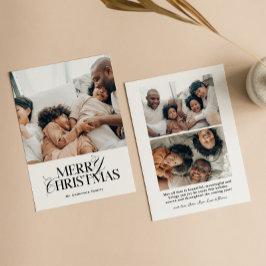 God jul-kort | Modern Helgdag-fotokort Julkort