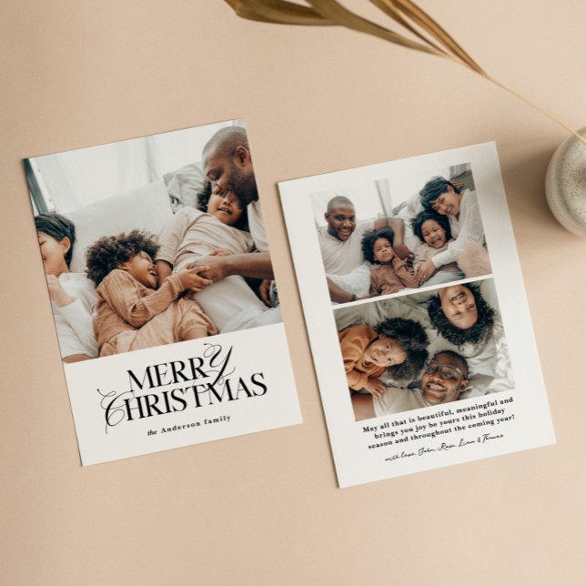 God jul-kort | Modern Helgdag-fotokort Julkort (Skapare uppladdad)