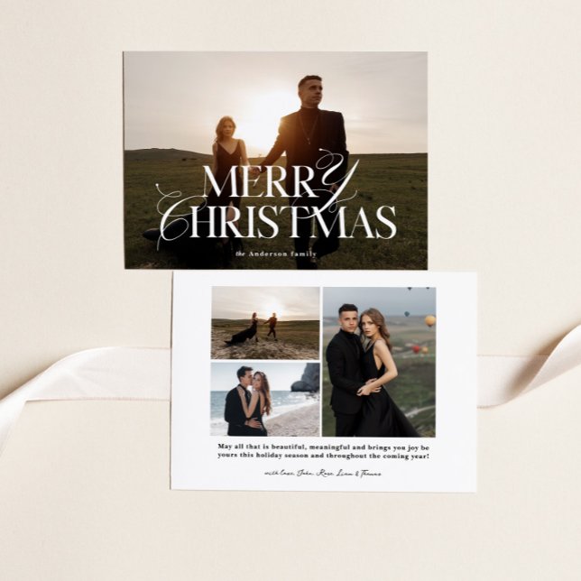 God jul-kort | Modern Helgdag-fotokort Julkort (Skapare uppladdad)