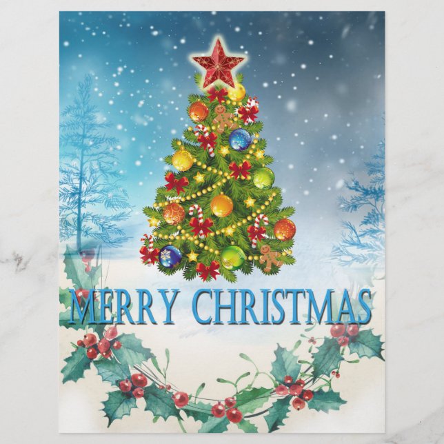 God jul-kort reklamblad (Framsidan)