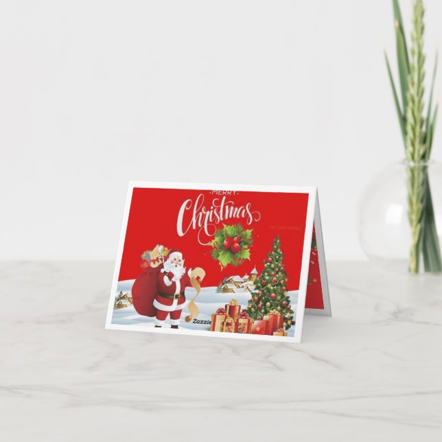 god jul-kort tack kort (Baksida)