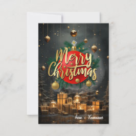 God jul-kort tack kort