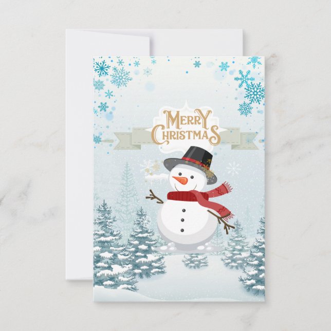 God jul-kort tack kort (Framsida)