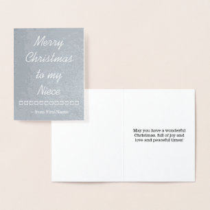 "God jul kort till för min brorsdotter"