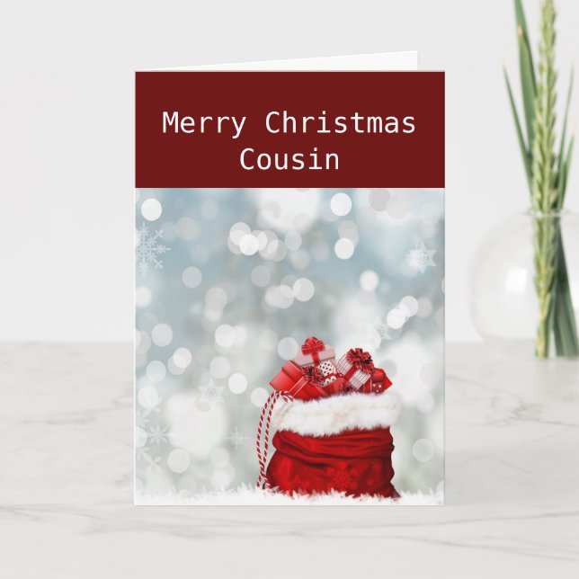 *GOD JUL* ***KOUSIN** Helgdag Card Helgkort (Framsida)