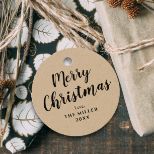 God jul Kraft Gift Gåvor Etiketter