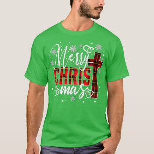 God jul Kristus Kor Buffalo Play Red Xma T Shirt