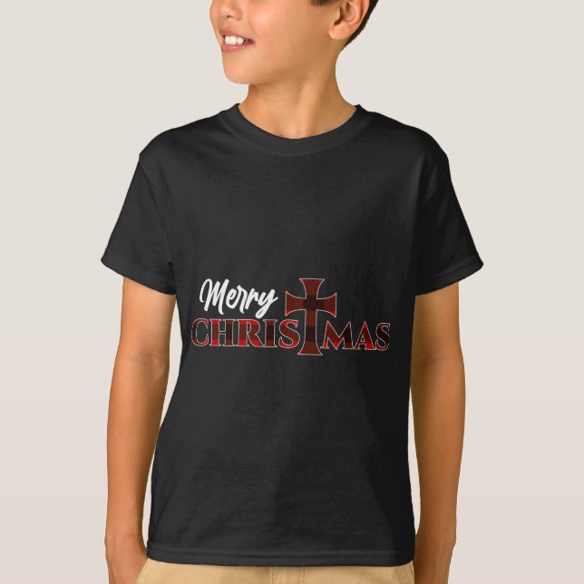 God jul - Kristus Kor Religiösa Julafton Buff T Shirt (Framsida)