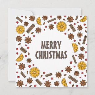 God jul kryddor, säsong mat inbjudningar