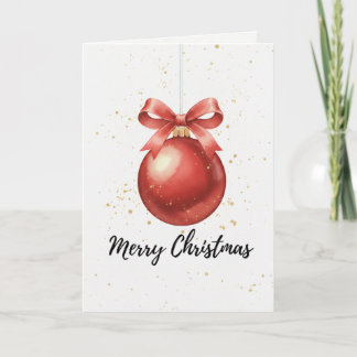 God Jul Kulört Korthållare Röd Prydnad Kort