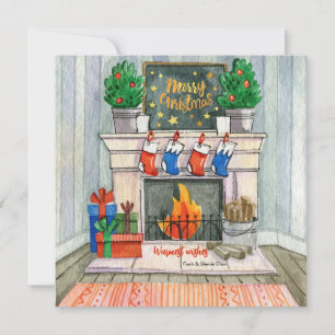 God jul kvadrat kort