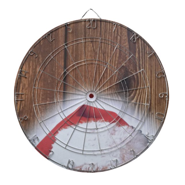 God jul Kväll, tomten i Santa Darttavla (Framsidan)