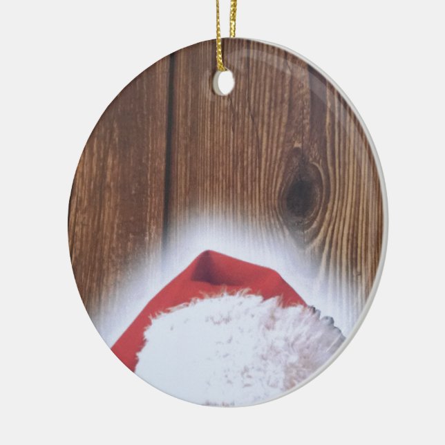 God jul Kväll, tomten i Santa Julgransprydnad Keramik (Vänster)