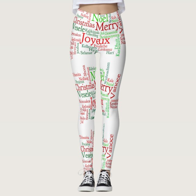 God jul Kvinnors förband Leggings (Framsida)