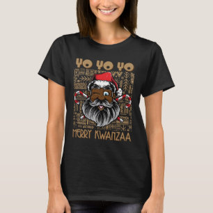 God jul Kwanzaa African Jultomten T Shirt