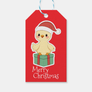 God Jul Kyckling Presentetikett