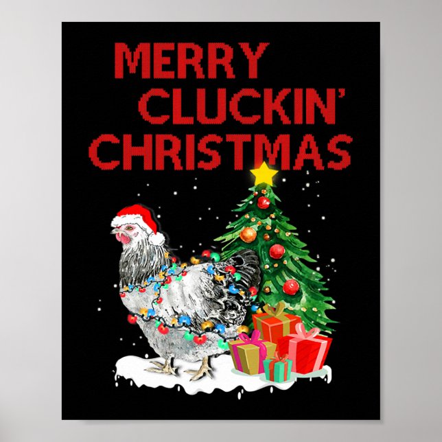 God jul. Kycklingjul Poster (Framsidan)
